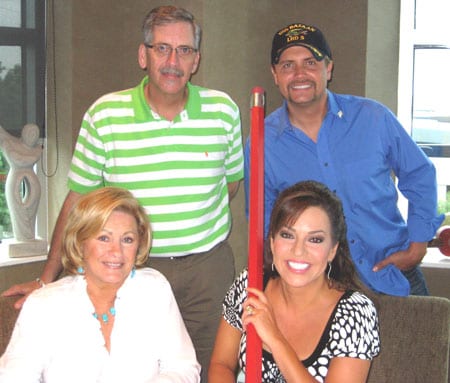 Front (L-R): ASCAP's Connie Bradley and Meade; Back (L-R): ASCAP's Herky Williams and John Rich