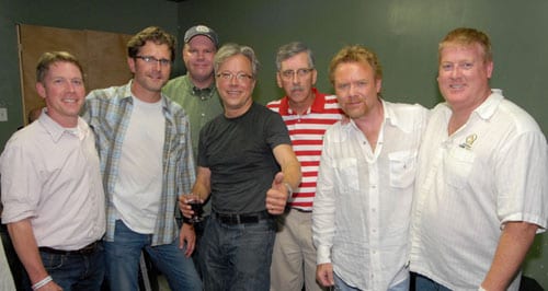  Pictured (L-R): ASCAP's Earle Simmons, Sea Gayle's Chris DuBois and Mike Owens, Foster, ASCAP's Herky Williams, Lee Roy Parnell and ASCAP's Mike Sistad