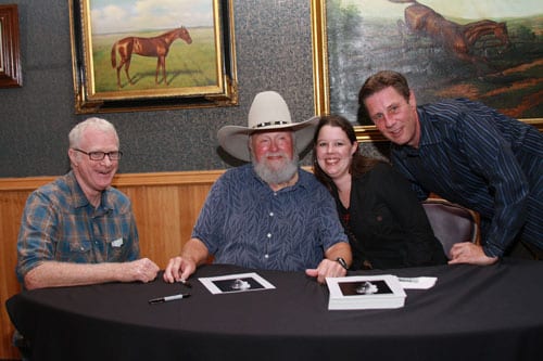 HFA Publisher Services Team Lead Danielle Boone was especially pleased to be on hand to applaud her former boss – she worked for CDB Music, LLC prior to joining HFA. Pictured from left to right: Bob Regan (Legislative Chair NSAI and songwriter), Charlie Daniels, Danielle Boone (HFA Publisher Services Team Lead) and Barton Herbison (Executive Director, NSAI). Photo credit: Bev Moser