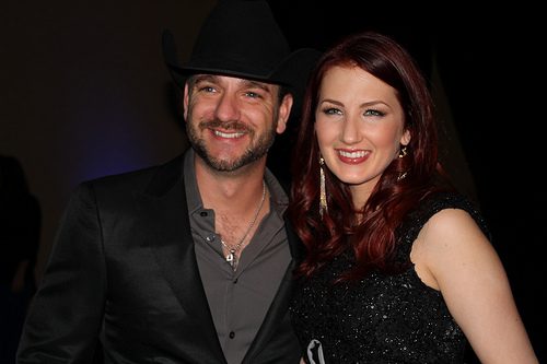 Craig Campbell and Katie Armiger at the after party.