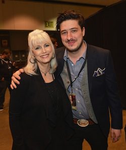  Emmylou Harris and Mumford & Sons' Marcus Mumford at the 2013 MusiCares Person of the Year tribute to Bruce Springsteen on Feb. 8 in Los Angeles. Photo: Rick Diamond/WireImage.com