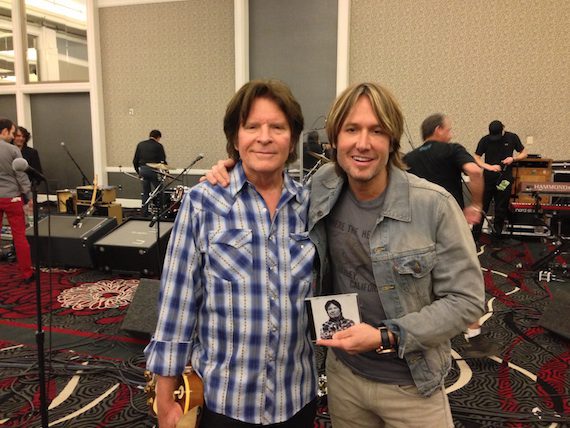Pictured (L-R): John Fogerty and Keith Urban.