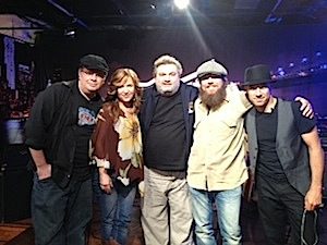 Pictured (L-R): Scott Davis(drummer), Micol Davis,Artie Lange, Ricky Davis, Jesse Murphy (bass player). Photo: Leslie T. DiPiero