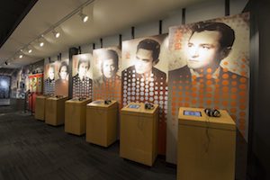 Inside the Johnny Cash Museum.