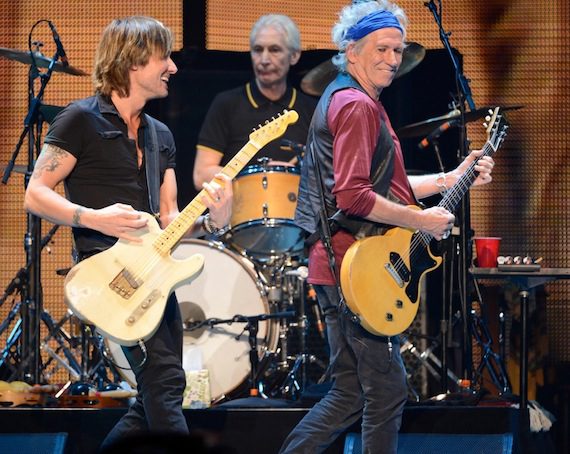 Keith Urban rocks out with the Stones.