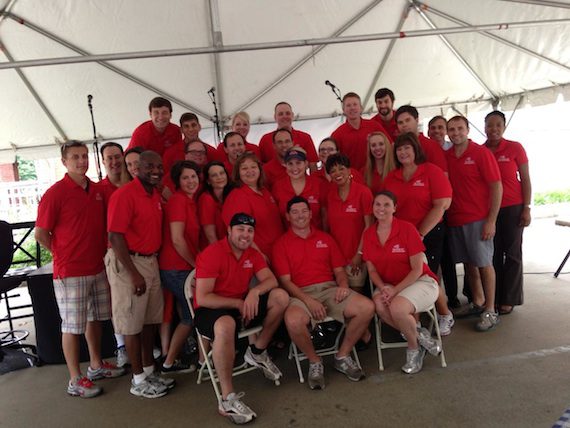 The SunTrust team during the 15th Annual Hot Dog day.