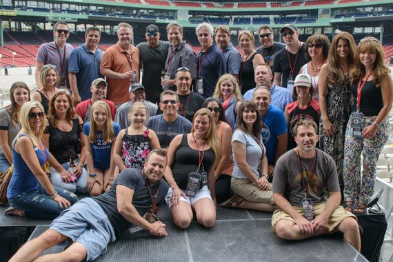 Before his second sold-out show at Fenway Park, Jason Aldean gave Country radio a peek at his view from the stage. In attendance were KSD, KTTS, KWNR, McVay Media, WCKT, WKLB, WNOE, WPOR, WQNU, WRNS, WRNX, WSOC, WTHD, WUSN.