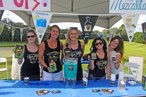 Sponsor Toby Keith's Wild Shot Mezcal's booth in "Tent City"Pictured (l-r): TKO Artist Management's Misha WIlliams, Paradigm Agency's Jenn DeLamar, and TKO's Laura Covington and Michelle Garramone, with ASCAP/MRLGT's Alison Toczylowski 