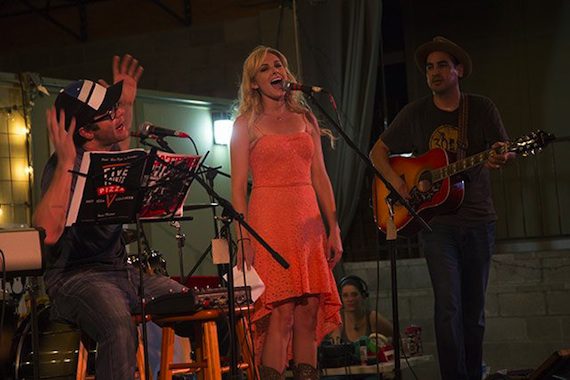 Laura Bell Bundy, Bobby and Eddie from The Bobby Bones show perform.