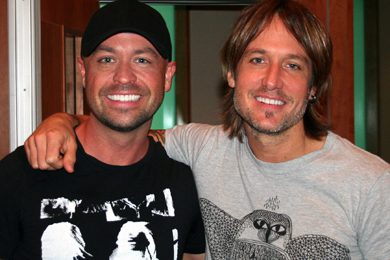 Keith Urban (R) recently stopped by the CMT Radio Live to chat with Cody Alan (L) about the release of his new album, “Fuse,” which dropped this week. His latest single “We Were Us” is our highest debut this week, cutting it’s way to No. 50.