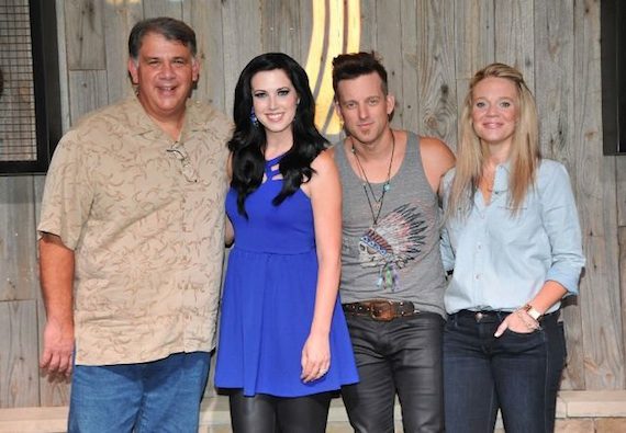 Pictured (L-R): Bob Romeo, ACM CEO; Shawna Thompson; Keifer Thompson; Tiffany Moon, ACM Executive Vice President/Managing Director. Photo: Michel Bourquard/Courtesy of the Academy of Country Music
