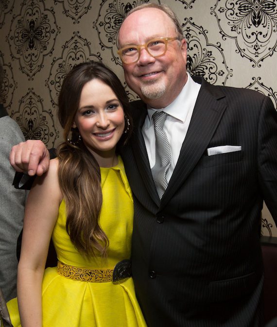 Pictured (L-R): Kacey Musgraves, Universal Music Group Nashville Chairman and CEO Mike Dungan. PHOTO CREDIT: Chris Hollo