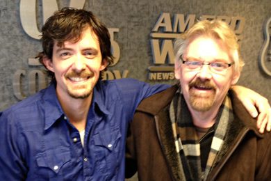 BE Music's Zane Williams (L) continues his radio tour with a stop in Topeka, KS with WIBW’s PD, Keith Montgomery (R), in promotion of his latest album’s title-track, "Overnight Success."