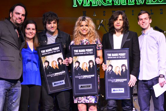 The Band Perry accepts Group/Duo of the Year. 