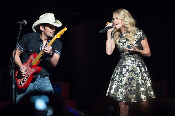 Brad Paisley and Carrie Underwood. Photo: Ben Enos