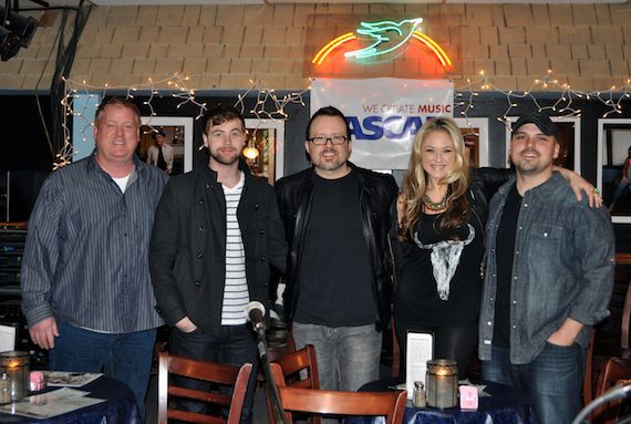 Pictured (L-R): ASCAP's Mike Sistad, Jimmy Robbins, Deric Ruttan, Leah Turner and Jon Nite. Photo by ASCAP's Alison Toczylowski