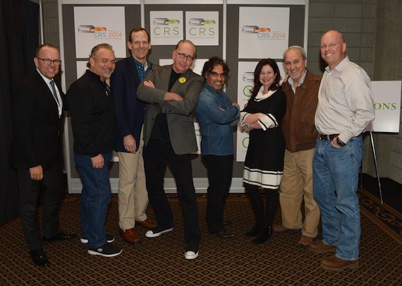Pictured (L-R): CRB’s Charlie Morgan, CRB Board Member Mike Culotta, BMI’s Dan Spears, Warner Music Nashville’s John Esposito, John Oates, BMI’s Jessica Frost, XM Sirius’ Charlie Monk, and Clear Channel Media’s Clay Hunnicut.Photo by Rick Diamond 