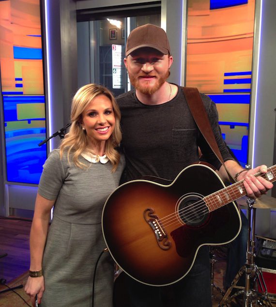 Pictured (L-R): Fox & Friends host Elisabeth Hasselbeck & Eric Paslay