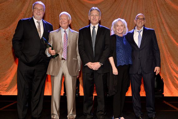 (L-R) Honorees Mike Dungan, Dale Morris, Dr. Scott Hiebert, Beth Dortch Franklin, and Mark Bloom, Photo: Rick Diamond/Getty Images