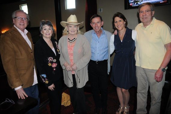 Pictured (L-R): Oermann, Oslin, surprise guest Lynn Anderson, former RCA Label Chairman Joe Galante, LM Executive Director Debbie Linn and Stan Moress, Oslin’s long-time manager. Photo: Deb Varallo
