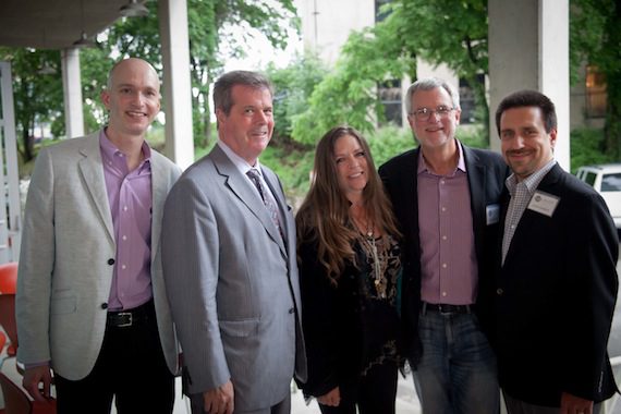 Pictured (L-R): John Virant, Mayor Karl Dean, Carlene Carter, Steve Smith, and Glenn Barros. Photo: Stacie Huckeba