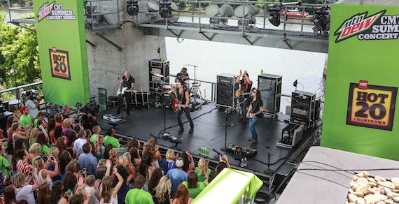 Kip Moore performs for the CMT Summer Concert series.