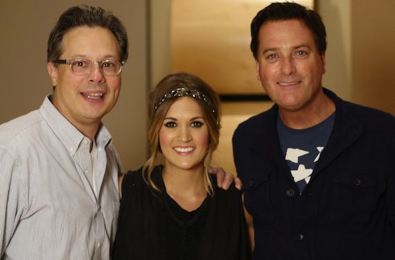 Pictured (L-R): Robert Deaton, Carrie Underwood, Michael W. Smith