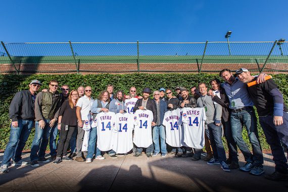 Zac Brown Band and crew celebrate playing at Wrigley Field. Photo courtesy Southern Reel.