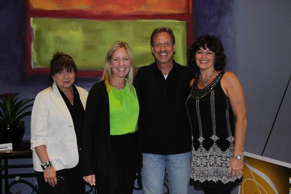 (L-R): Denise Nichols (The Primacy Firm), Stacy Schlitz (Schlitz Law), John Barker (Clearbox Rights LLC) and Joy Fletcher (J. Fletcher Consulting). Photo:  Denise Fussell 