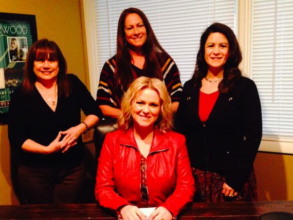  Attached Photo: (Seated) Carolyn Dawn Johnson; (Standing, l. to r.)  Denise Nichols, The Primacy Firm; Lisa Ramsey-Perkins, Little Extra Music; Denise Stevens, Loeb & Loeb    