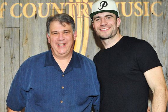 Pictured (L-R): Bob Romeo (ACM, CEO) with Sam Hunt. Photo: Michel Bourquard/Courtesy of the ACM.