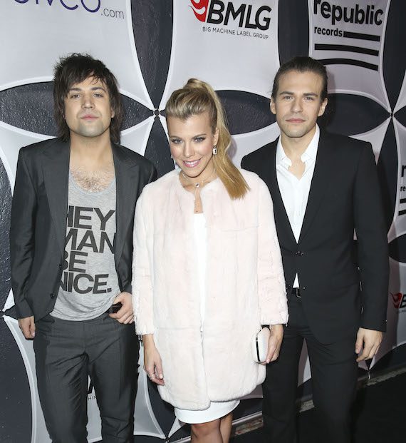 Pictured (L-R): Neil Perry, Kimberly Perry and Reid Perry. Photo: Photo by Imeh Akpanudosen/Getty Images