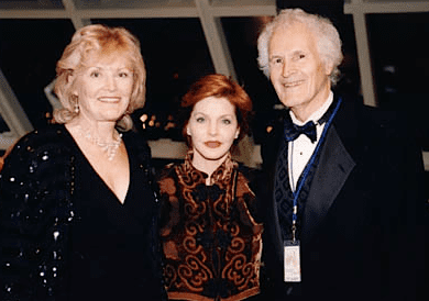 Don and Irene Robertson with Priscilla Presley  at the Rock and Roll Hall of Fame, 1996. Photo: donrobertson.com