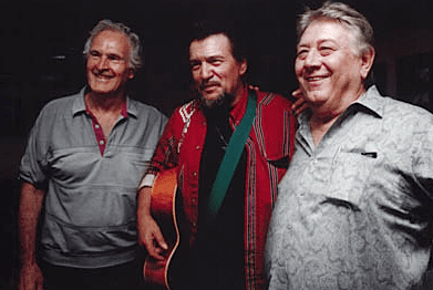 Don Robertson with Waylon Jennings and Jack Clement