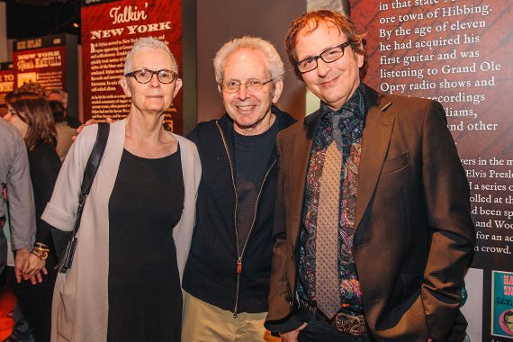 Pictured (L-R): Alexandra Guralnick, historian and author Peter Guralnick, and the CMHoF Mick Buck. Photo: CK Photo