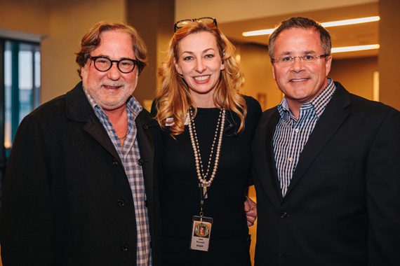 Pictured (L-R): CAA’s Rod Essig, CMHoF's Lisa Purcell, and the Grand Ole Opry’s Pete Fisher. Photo: CK Photo