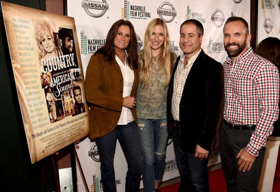 Pictured (L-R): Terri Clark, Holly Williams, director/producer Steven Kochones, and producer Joe Russo. Photo: Rick Diamond/Getty Images