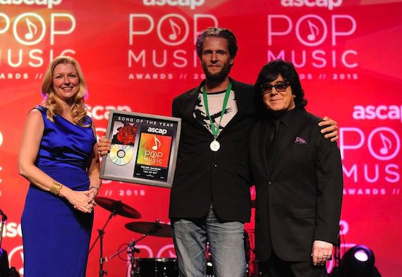 ASCAP's Elizabeth Matthews, Song of the Year writer Toby Gad, and ASCAP's John Titta.