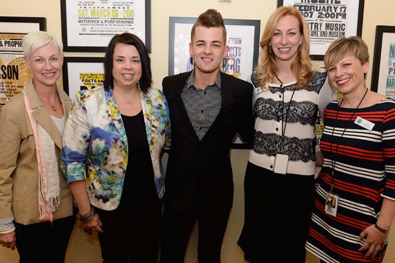 Pictured (L-R): Cristy McNabb, Southwest Airline’s Community Affairs & Grassroots Regional Leader Ana Schwager, Recording Artist Chase Bryant, Country Music Hall of Fame and Museum’s VP of Development Lisa Purcell and Director of Education and Public Programming Ali Tonn. Photo: Jason Davis, Getty Images