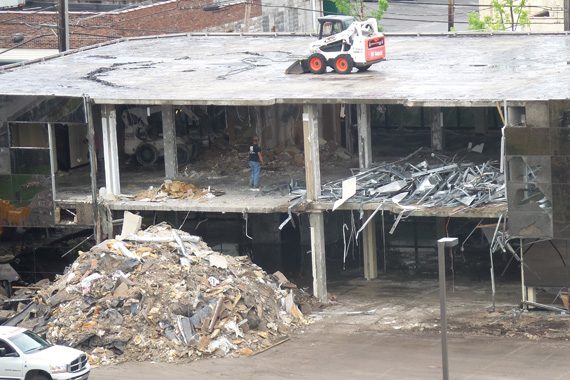 (May 27, 2015) Demolition on the 17th Ave. block of Music Row (54, 56, 58, 60, 62 and 64 Music Square West).