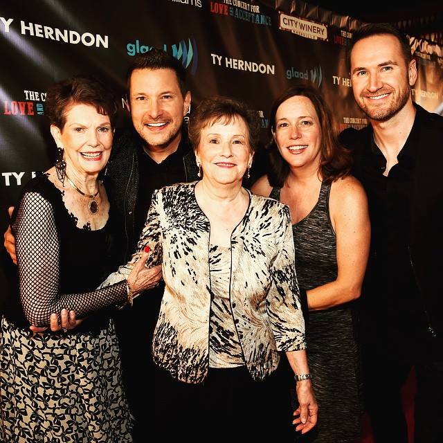 Ty Herndon and family at the Concert For Love and Acceptance at City Winery.