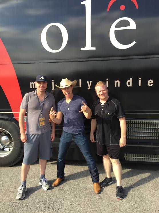 Pictured (L-R): ole songwriter Jeremy Stover, Dustin Lynch and Justin Weaver
