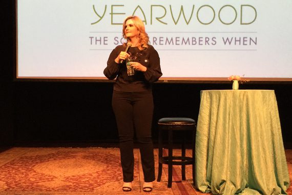Trisha Yearwood during media interviews for her Country Music Hall of Fame and Museum preview. Photo: Momentsbymoser