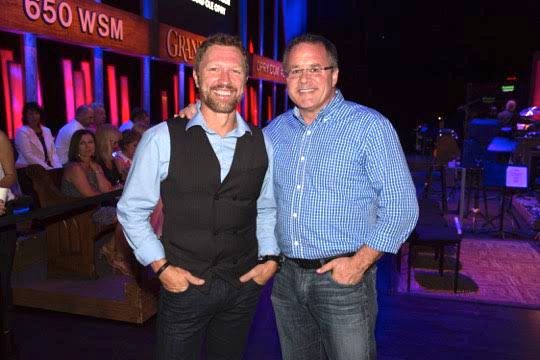 Craig Morgan with the Opry’s Pete Fisher. Photo: 2015 Grand Ole Opry Photo By Chris Hollo