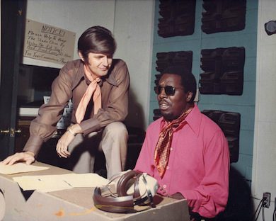 Rick Hall and Clarence Carter in MUSCLE SHOALS, a Magnolia Pictures release. Photo courtesy of Magnolia Pictures.
