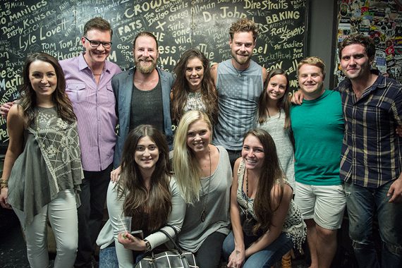 Pictured (L-R): back: CMT/YEP’s Jordan Stephens; BMI’s Perry Howard; performers David Borné, Taylor Watson and Lewis Brice; Made In Network/YEP’s Emilija Clark; Rounder Records/YEP’s Josh Saxe and Come Together Create’s Jonathan Pears; front: This Music/YEP’s Anna Weisband and Kendall Lettow; UMPG/YEP’s Amelia Varni.