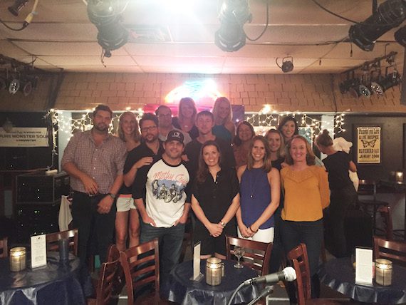 Songwriters and representatives from Bank of America at the NSAI's Performance Series at the Bluebird Cafe