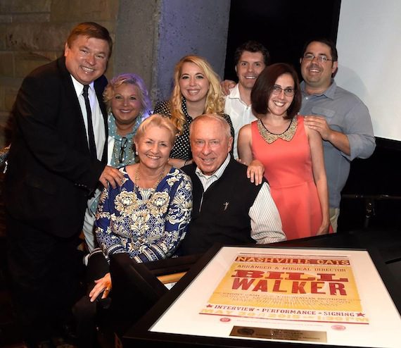 Jeff Walker and family on May 30, 2015, celebrating at the Country Music Hall of Fame and Museum's Nashville Cats: A Salute to Bill Walker. — with Terri Walker, Tessa Walker, Jeanine Walker, Jon Walker, Matt Watkins and Christy Walker-Watkins.