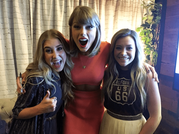Maddie & Tae with Taylor Swift.