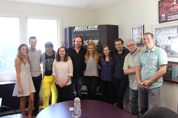 MusicRow staff with The Band Perry pictured (L-R): Kelsey Grady, Eric Parker, Neil Perry, Sarah Skates, Sherod Robertson, Kimberly Perry, 